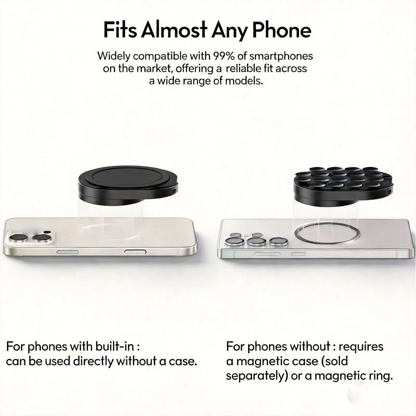 Revolutionary 360-Degree Magnetic Phone Mount - Your Ultimate Dashboard Companion for Effortless One-Handed Use at Home and in the Car