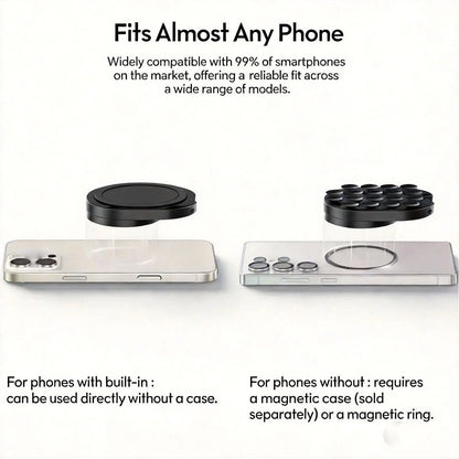 Revolutionary 360-Degree Magnetic Phone Mount - Your Ultimate Dashboard Companion for Effortless One-Handed Use at Home and in the Car