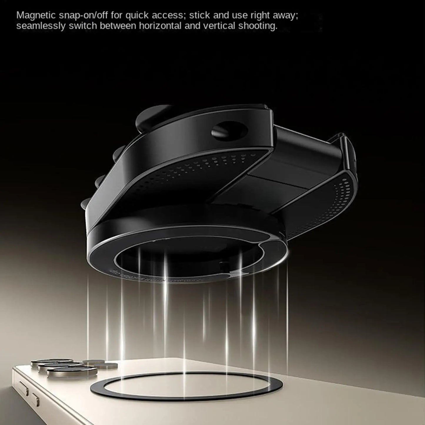Revolutionary 360-Degree Magnetic Phone Mount - Your Ultimate Dashboard Companion for Effortless One-Handed Use at Home and in the Car