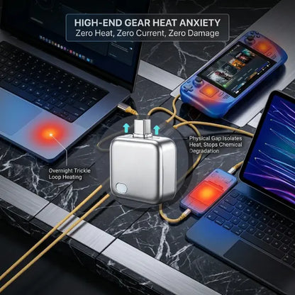 Revolutionary 140W Battery Guard with Smart Auto-Stop Charging - The Ultimate Overnight Charging Solution for Phones, Laptops, and Tablets!