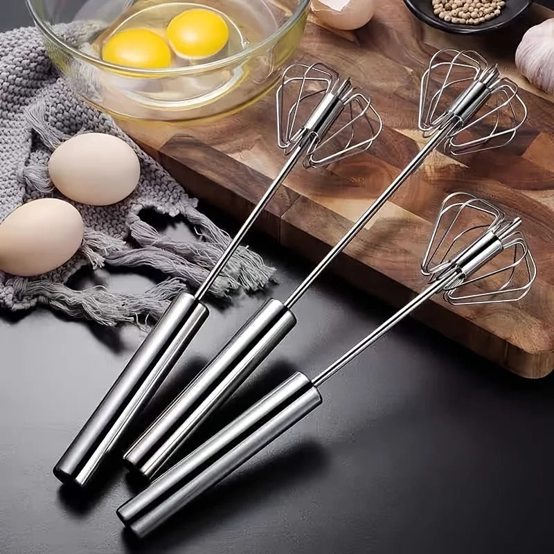 Revolutionize Your Baking with the Ultimate Stainless Steel Semi-Automatic Egg Beater - Effortless Mixing Awaits!