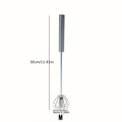 Revolutionize Your Baking with the Ultimate Stainless Steel Semi-Automatic Egg Beater - Effortless Mixing Awaits!