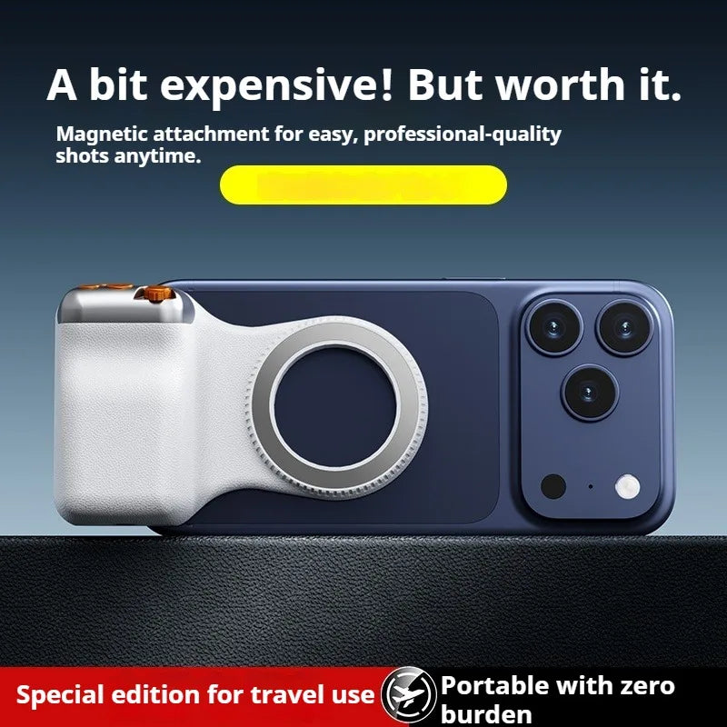 Elevate Your Mobile Photography with the Magnetic Camera Assistant – DSLR Style Grip for iPhone & Android