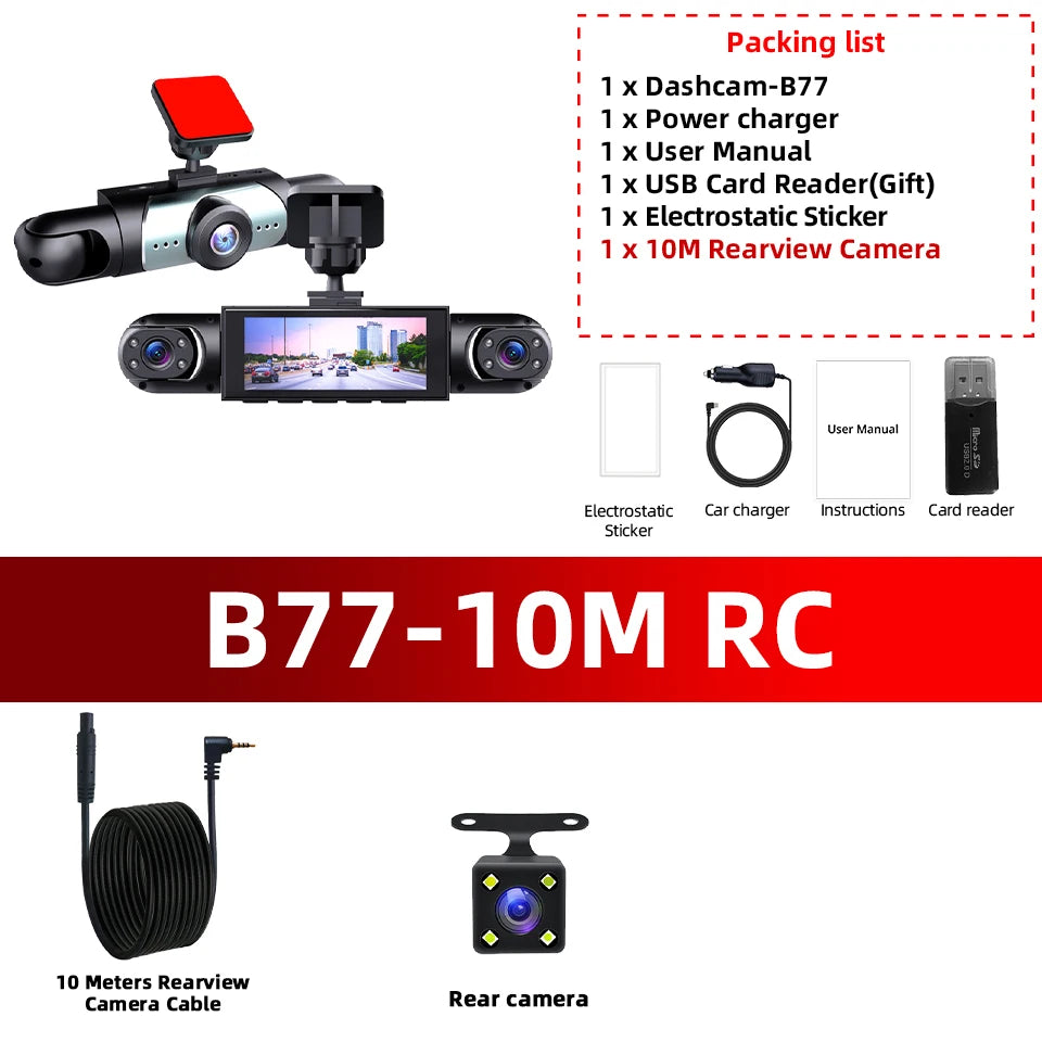 Revolutionary 1080P Four-Channel Dash Cam with Exceptional Night Vision and 24/7 Parking Protection