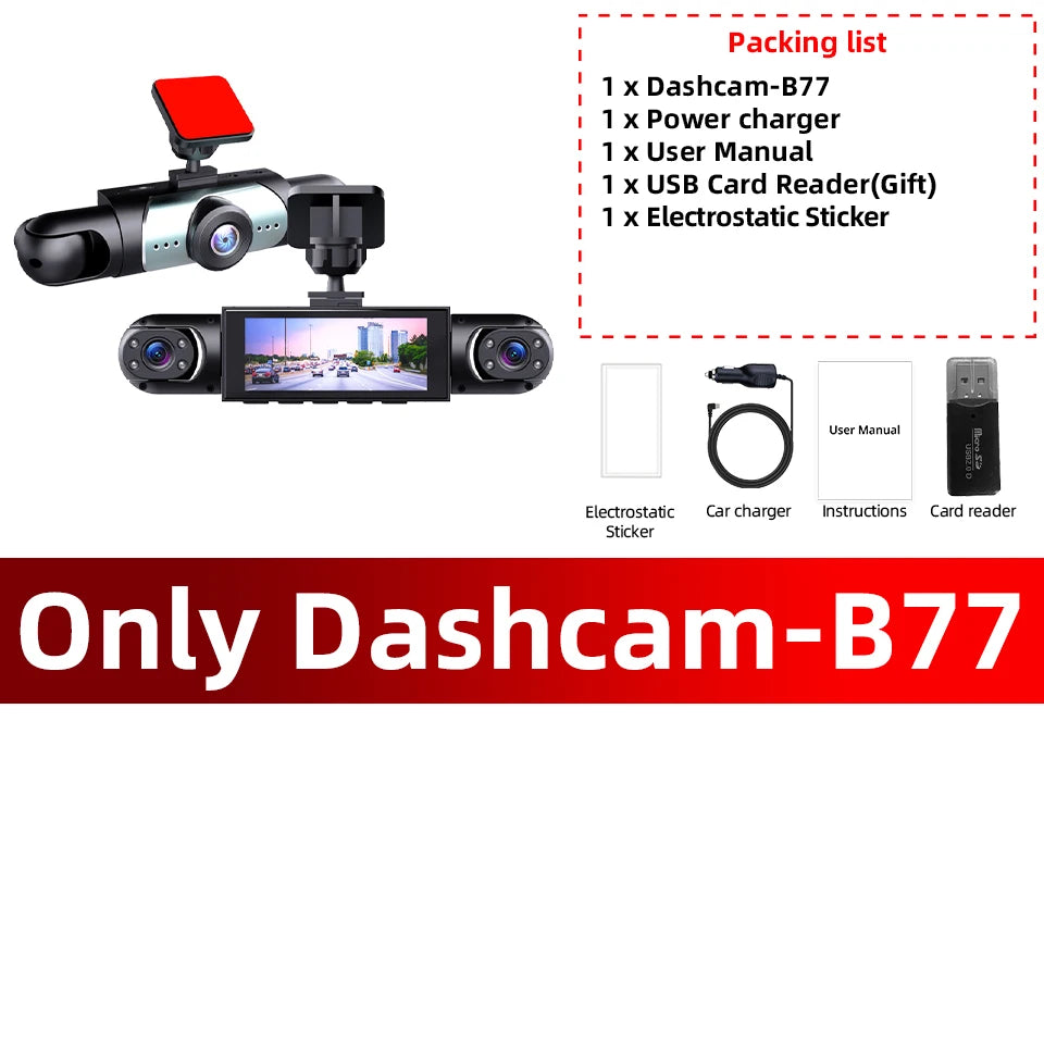 Revolutionary 1080P Four-Channel Dash Cam with Exceptional Night Vision and 24/7 Parking Protection