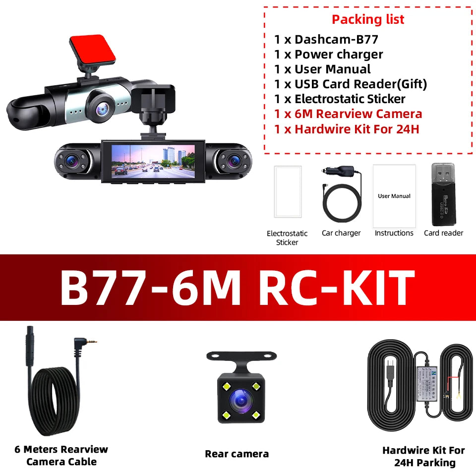 Revolutionary 1080P Four-Channel Dash Cam with Exceptional Night Vision and 24/7 Parking Protection