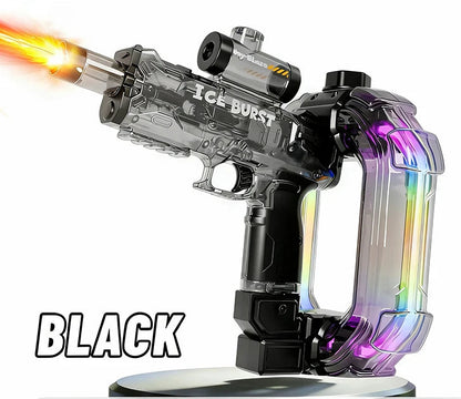 Ring-Shaped Electric Water Gun Kids Cool Toy Automatic Water Squirt Gun with Colorful Lights and Sound Summer Outdoor Toy Gift