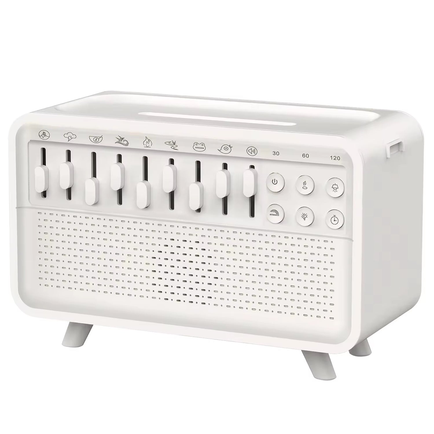 Transform Your Space with the 4-in-1 HiFi Bluetooth Speaker: LED Night Light, White Noise Sleep Aid, Humidifier, and 8 Soothing Natural Sounds
